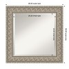 Amanti Art Sydney Silver Beveled Framed Bathroom Vanity Wall Mirror - 3 of 4