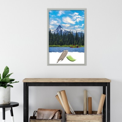 Silver Leaf Distressed Wood Wall Picture Frame