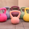 Fitvids Soft Kettlebell Ergonomic Grip, Iron & Sand Filled, 25 Pounds, Green - 4 of 4