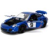 Porsche 911 Turbo (997) #9 Blue Metallic with Stripes "Hyper-Spec" Series 1/24 Diecast Model Car by Jada - 2 of 4
