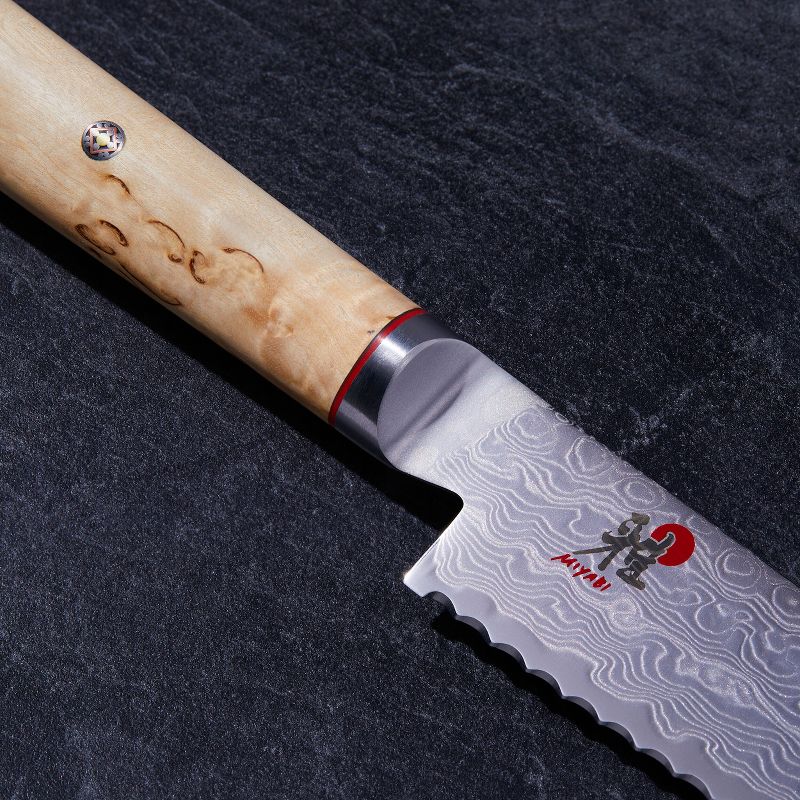Miyabi Birchwood SG2 9-inch Bread Knife, 3 of 6