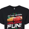 Women's - Disney - On The Highway To Holiday Fun Cropped Graphic T-Shirt - 2 of 4