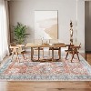 Boho Area Rugs Rug  Vintage Washable Rug Indoor Mats for Entryway Distressed Soft Bedroom Rug Non Slip Throw Rugs - 2 of 4