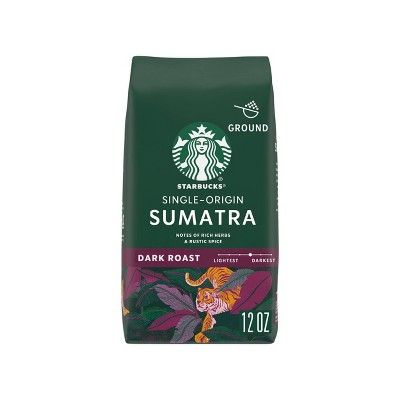 Starbucks Dark Roast Ground Coffee — Sumatra — 100% Arabica — 1 bag (12 oz.)