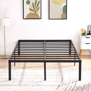 VECELO Bed Frames, Heavy Duty Metal Platform with Steel Slat - 1 of 4