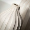Sullivans Ribbed Ceramic Vase Set, 8.75"H & 11.75"H; Off-White - 2 of 4
