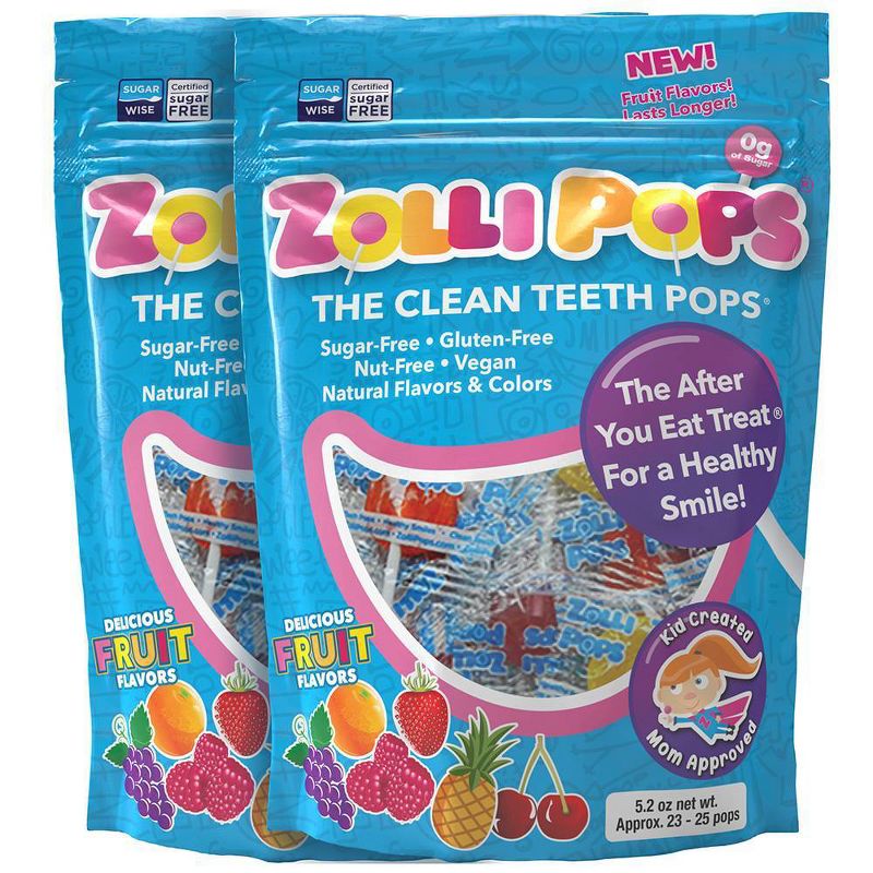 Zolli Pops Sugar Free Lollipops Candy Double - 5.2oz/2pk, 1 of 10