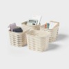 4pk Wave Mini Decorative Basket Cream - Brightroom™ - image 4 of 4