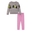 Andy & Evan  Toddler  Grey Chenille Sweater w/Tree Graphic & Legging Set - image 4 of 4