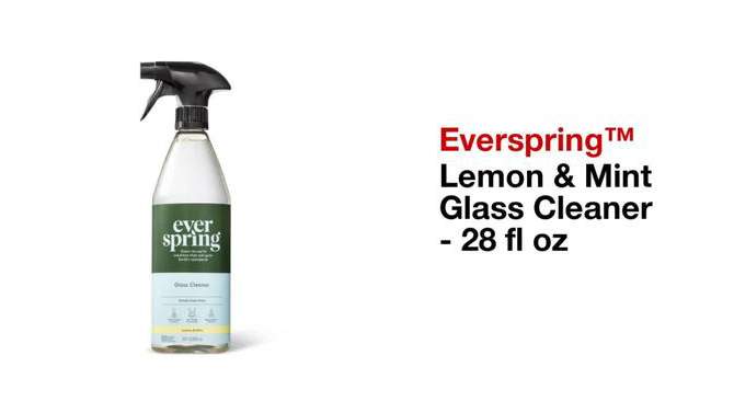 Lemon &#38; Mint Glass Cleaner - 28 fl oz - Everspring&#8482;, 2 of 8, play video