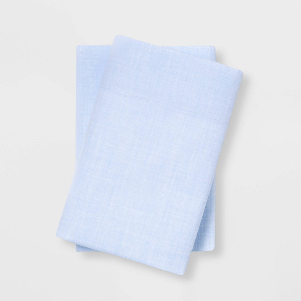 King Easy Care Solid Pillowcase Set Light Blue - Room Essentials™