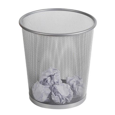 Mesh Waste Basket Silver - Brightroom™ - image 1 of 4