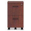 Alera Alera Valencia Series Mobile Pedestal, Left or Right, 2 Legal/Letter-Size File Drawers, Medium Cherry, 15.38" x 20" x 26.63" - 2 of 4