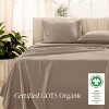 400 Thread Count Organic Cotton Sateen Bed Sheet Set by Bare Home - 2 of 4