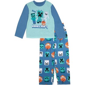 Minecraft Little/Big Boys' 2-Piece Sleepwear Pajama Sets - 1 of 3