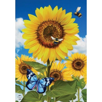 Moda Sunflower Garden | 6891 11 Porcelain Sunflower Butterflies | Per Half  Yard