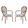 Alamont 2pk Commercial Thonet Stacking Chairs with Arms - 3 of 4