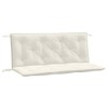 vidaXL Garden Bench Cushions 2 pcs Melange Cream 47.2"x19.7"x2.8" Fabric - 2 of 4