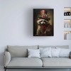 Canvas Wall Art - Momart 'Cute Raccoon With A Red Hat Baroque Style 1' Wall Art for Living Room, Bedroom, or Office Décor by Trademark Fine Art - 14 x - 3 of 4