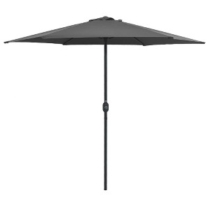 vidaXL Garden Parasol Anthracite Aluminum 8.9 ft diameter - 1 of 4