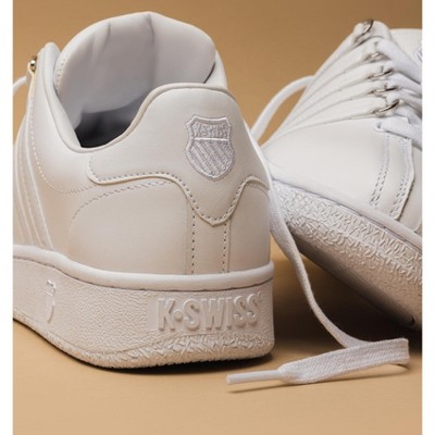 Мужские K-Swiss Men's Classic VN Leather Sneaker (White/White) (11.5) — фото 4