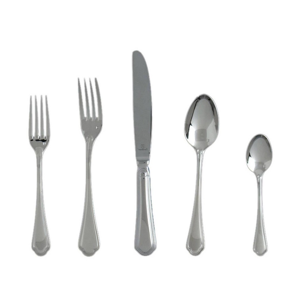 Photos - Cutlery Set Fortessa Tableware Solutions 20pc Medici Stainless Steel Flatware Set Silv