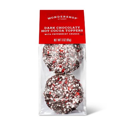 Dark Chocolate Peppermint Hot Cocoa Toppers - 4ct - Wondershop™