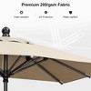 PURPLE LEAF Patio Umbrella Outdoor Table Umbrella Aluminum Frame Market Umbrella Sun Umbrella with 8 Sturdy Ribs - 3 of 4