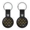 NCAA SEC Universities Fashion Pattern Black Airtag Holder 2-Pack - 2 of 4