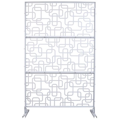 Grungis 76" H×48" W Freestanding Privacy Fence with Rectangle Shape,Outdoor Privacy Screen for Balcony,Patio,Garden