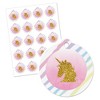 Big Dot of Happiness Rainbow Unicorn - Magical Unicorn Baby Shower or Birthday Party Favor Gift Tags (Set of 20) - 2 of 4