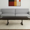 HomeRoots 55" Dark Brown Solid Wood Double Pedestal Coffee Table - 2 of 4