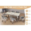 GustoWave Kids Table Set and 6 Chair, Toddler Table and Chairs Set for Ages 2-10,Children Activity Table with Storage Box - 4 of 4