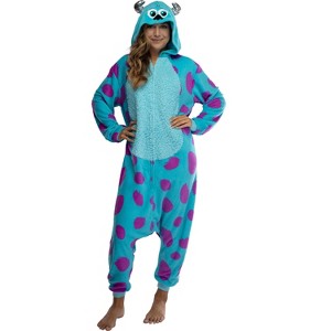 Disney Monsters Inc. Unisex Adult Sulley Kigurumi Cosplay Costume Union Suit - 1 of 4