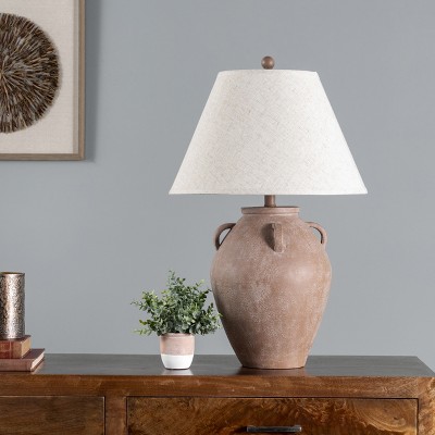 Kavala 29" White Resin Urn Table Lamp