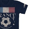 Team Gear Vintage France 1998 Youth Navy Crew Neck Short Sleeve T-shirt -Medium - 3 of 4