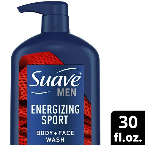 Suave Men's Energizing Sport Body & Face Wash Pump - 30 Fl Oz : Target