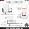 Rev-A-Shelf Pullout Kitchen Trash Can 35 qt. with Soft-close, 53WC-1535SCDM-112 - 4 of 4