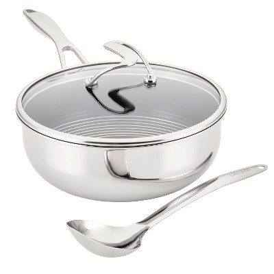 Chef Jet Tila 4-piece Hybrid Nonstick Stainless Steel Chef's Pan