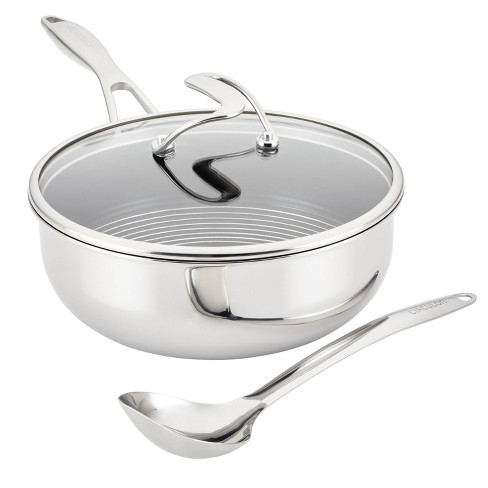 Non-Stick 3-Quart Chef's Pan with Lid and Helper Handles