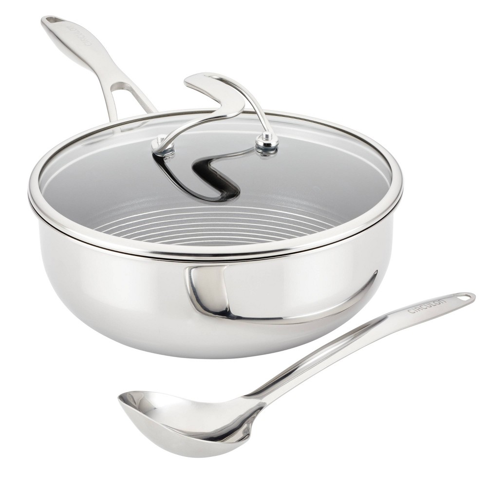 Photos - Pan Circulon SteelShield C-Series 3pc Clad Tri-Ply Nonstick Chef  with Lid 