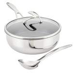 Circulon SteelShield C-Series 3pc Clad Tri-Ply Nonstick Chef Pan with Lid and Utensil Set