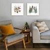 2Piece Vignette Friends Make the Season Merry White Framed Wall Art for Living Room,Wall Art Print for Home Decor by Deb Strain - 2 of 4