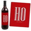 Big Dot of Happiness Ho, Ho, Ho Jolly Santa Claus - Christmas Party Decorations for Women and Men - Wine Bottle Label Stickers - Set of 4 - 3 of 4