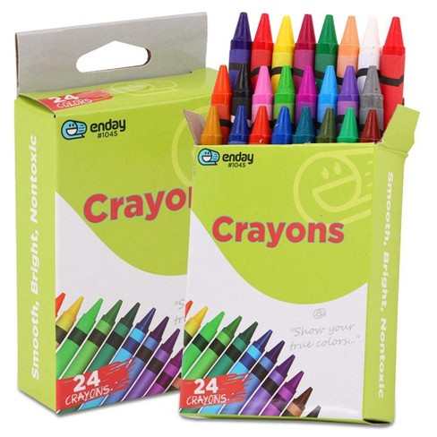 Crayola 24 Count Box of Crayons Non-Toxic Coloring School Supplies (2 Packs)