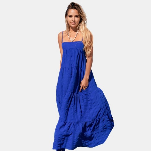 Royal blue dress target top