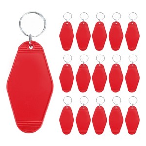 Unique Bargains Blank Vintage Motel Keychain for DIY Ornament Backpack Label 16 Pcs - 1 of 4