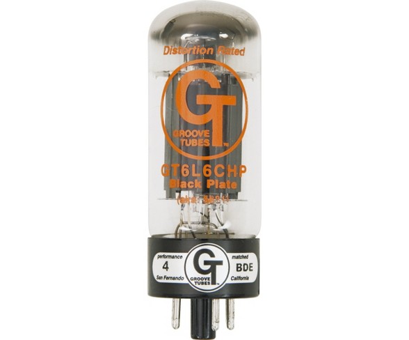 Groove Tubes Gold Series GT-6L6-CHP Matched Power Tubes Medium (4-7 GT Rating) Duet