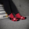 NHL Carolina Hurricanes Big Dot Fuzzy Socks - One Size Fits Most - 3 of 3