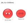 Unique Bargains Round Resin 2-Hole Fish Eye Craft Replacement Sewing Button 10 Pcs - 2 of 4